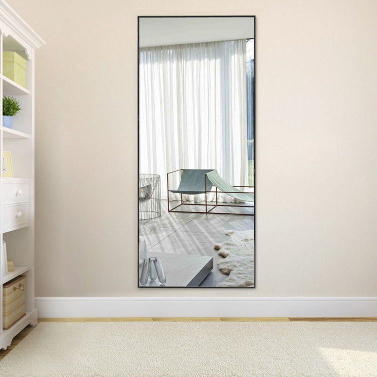 17 Stories Leovanis Rectangle Metal Wall Mirror Wayfair.co.uk